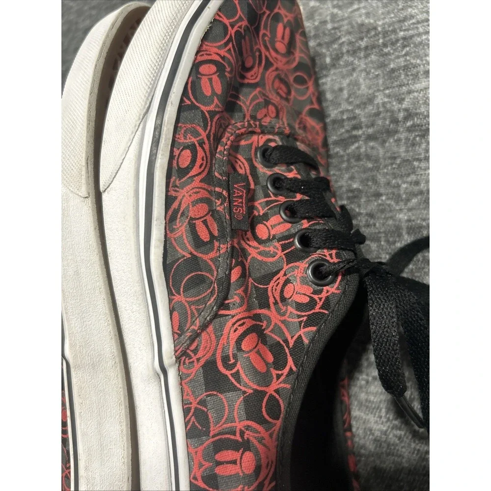 Vans x Disney Mickey Mouse Authentic Sneakers Black Red Men's 10/Women's‎ 10.5